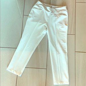 Adidas trouser golf pants white